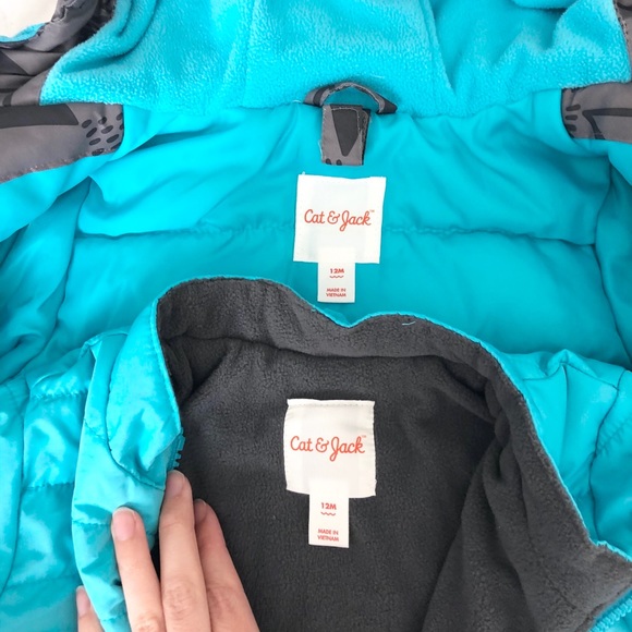 Two Winter Coats Size 12 Mo Old Navy + Cat & Jack - Picture 11 of 11